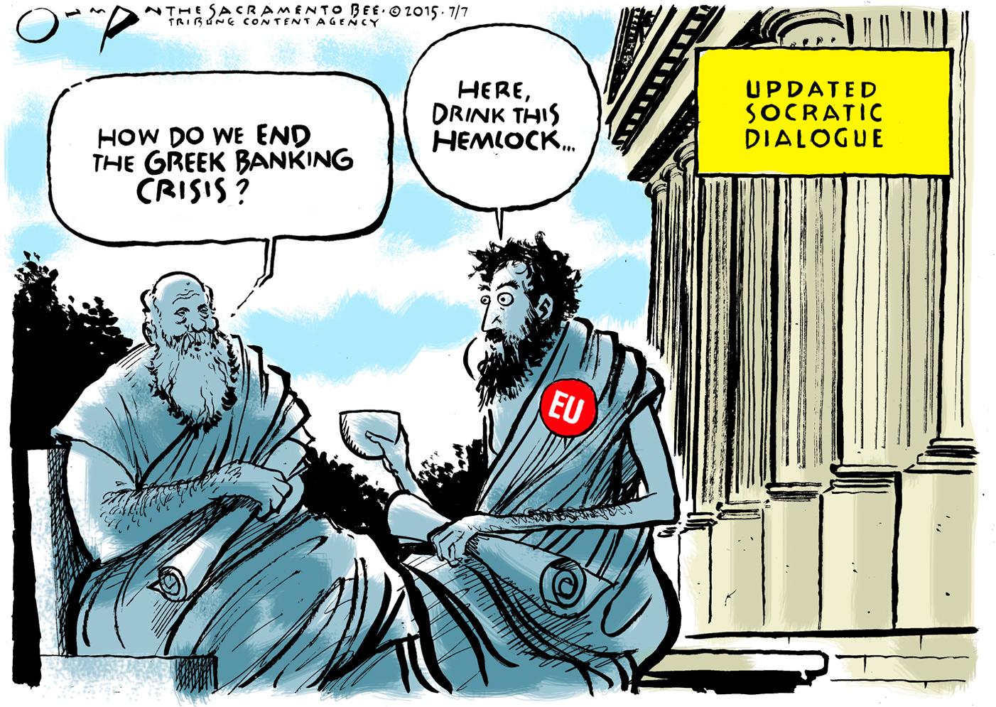 Cartoon via The Sacramento Bee
